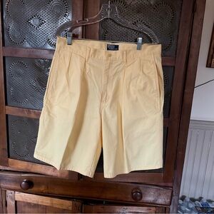 Vintage Ralph Lauren Polo Yellow Chino Shorts 33